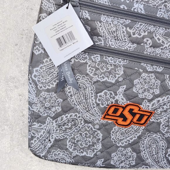 Vera Bradley Collegiate Crossbody - Oklahoma State University - Gray - NWT - Picture 2 of 7